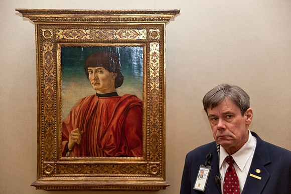 Security Guard and Portrait. National Gallery of Art. Washington, DC