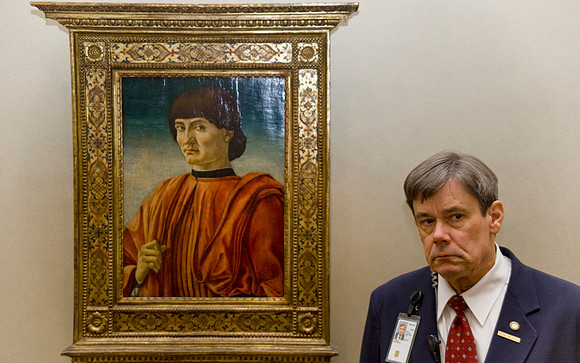 Security Guard and Portrait. National Gallery of Art. Washington, DC